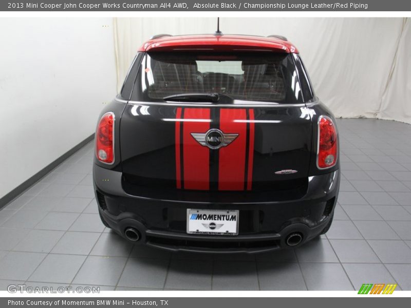 Absolute Black / Championship Lounge Leather/Red Piping 2013 Mini Cooper John Cooper Works Countryman All4 AWD