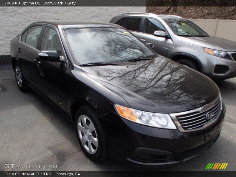 Ebony Black / Gray 2009 Kia Optima LX