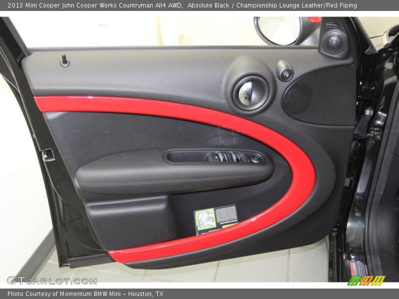 Door Panel of 2013 Cooper John Cooper Works Countryman All4 AWD