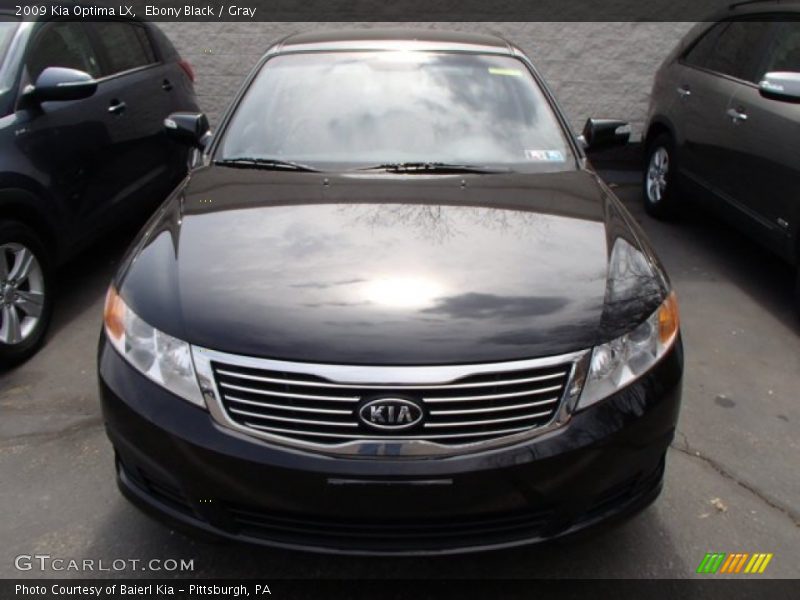 Ebony Black / Gray 2009 Kia Optima LX