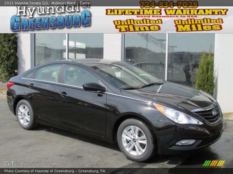 Midnight Black / Camel 2013 Hyundai Sonata GLS