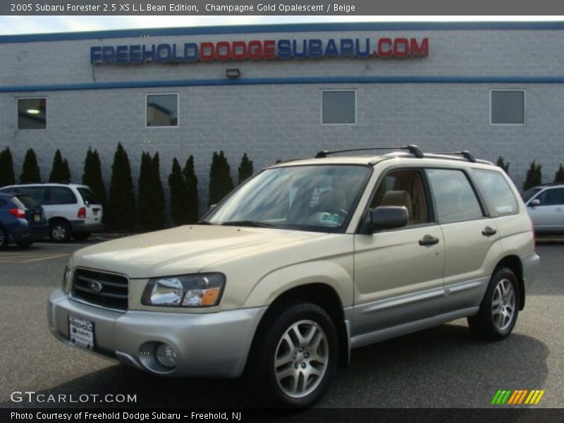Champagne Gold Opalescent / Beige 2005 Subaru Forester 2.5 XS L.L.Bean Edition