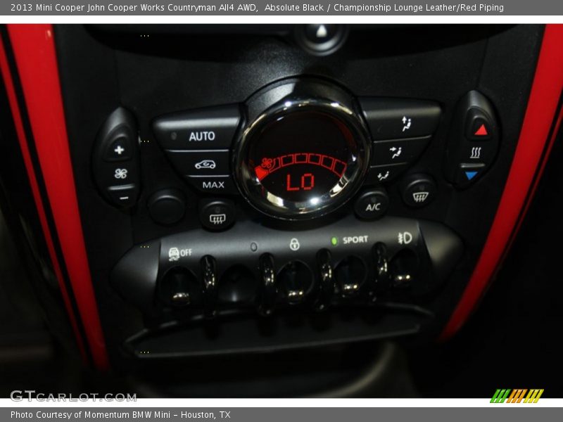 Controls of 2013 Cooper John Cooper Works Countryman All4 AWD