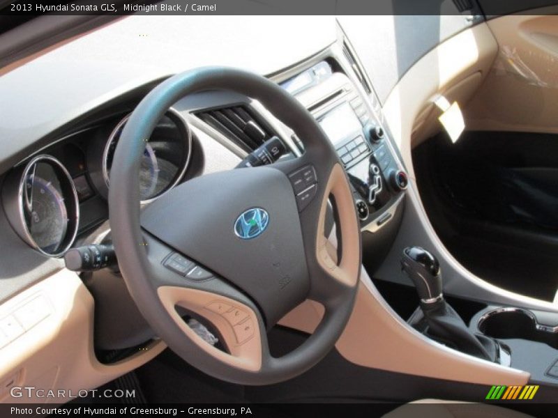 Midnight Black / Camel 2013 Hyundai Sonata GLS