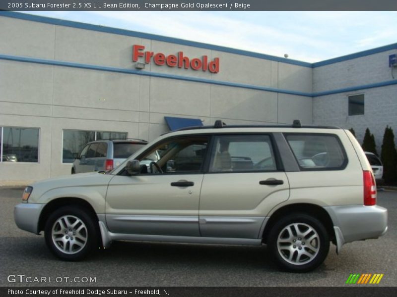 Champagne Gold Opalescent / Beige 2005 Subaru Forester 2.5 XS L.L.Bean Edition