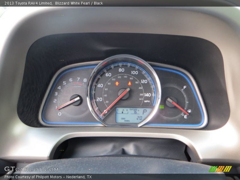 Blizzard White Pearl / Black 2013 Toyota RAV4 Limited