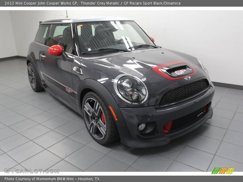 Thunder Grey Metallic / GP Recaro Sport Black/Dinamica 2013 Mini Cooper John Cooper Works GP