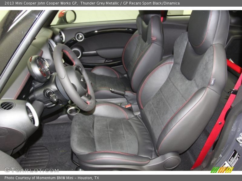 Thunder Grey Metallic / GP Recaro Sport Black/Dinamica 2013 Mini Cooper John Cooper Works GP