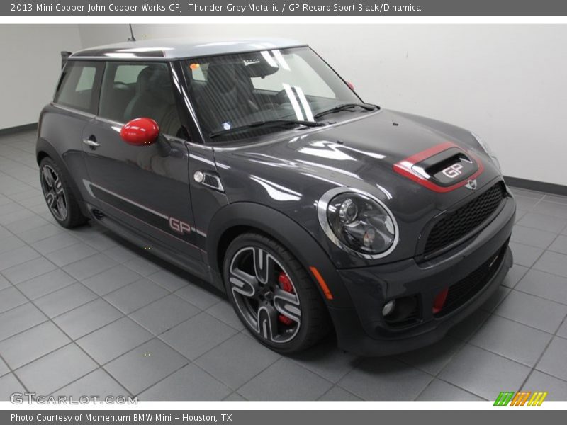 Thunder Grey Metallic / GP Recaro Sport Black/Dinamica 2013 Mini Cooper John Cooper Works GP