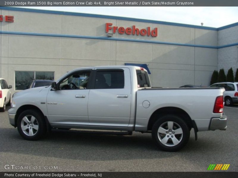Bright Silver Metallic / Dark Slate/Medium Graystone 2009 Dodge Ram 1500 Big Horn Edition Crew Cab 4x4