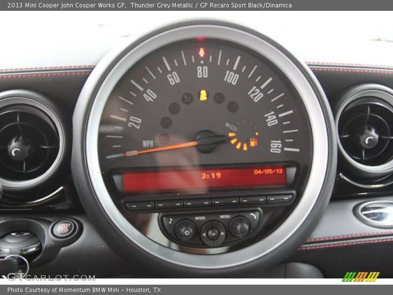 Thunder Grey Metallic / GP Recaro Sport Black/Dinamica 2013 Mini Cooper John Cooper Works GP