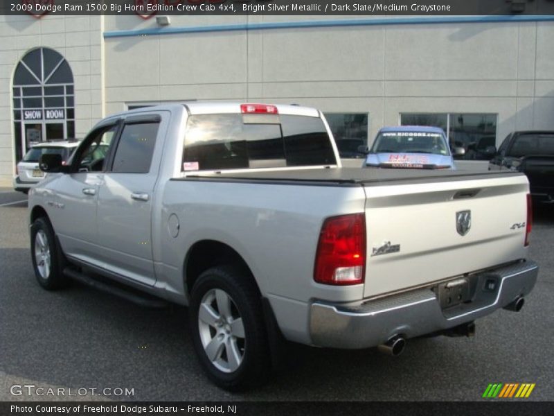 Bright Silver Metallic / Dark Slate/Medium Graystone 2009 Dodge Ram 1500 Big Horn Edition Crew Cab 4x4