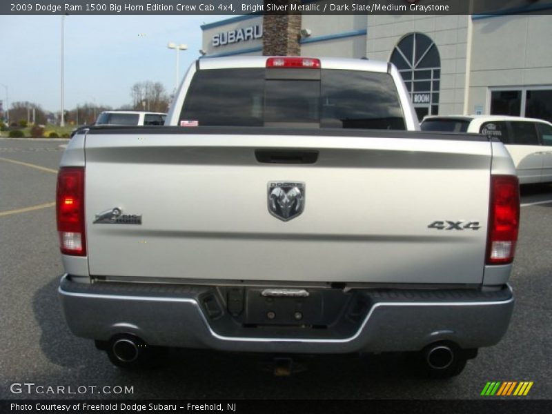 Bright Silver Metallic / Dark Slate/Medium Graystone 2009 Dodge Ram 1500 Big Horn Edition Crew Cab 4x4