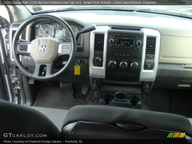 Bright Silver Metallic / Dark Slate/Medium Graystone 2009 Dodge Ram 1500 Big Horn Edition Crew Cab 4x4