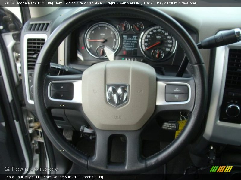 Bright Silver Metallic / Dark Slate/Medium Graystone 2009 Dodge Ram 1500 Big Horn Edition Crew Cab 4x4