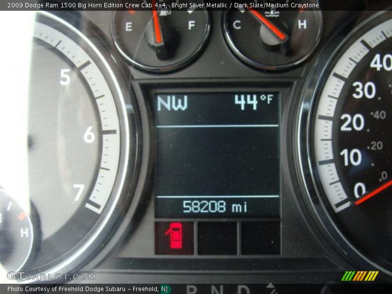 Bright Silver Metallic / Dark Slate/Medium Graystone 2009 Dodge Ram 1500 Big Horn Edition Crew Cab 4x4