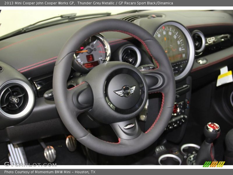 Thunder Grey Metallic / GP Recaro Sport Black/Dinamica 2013 Mini Cooper John Cooper Works GP