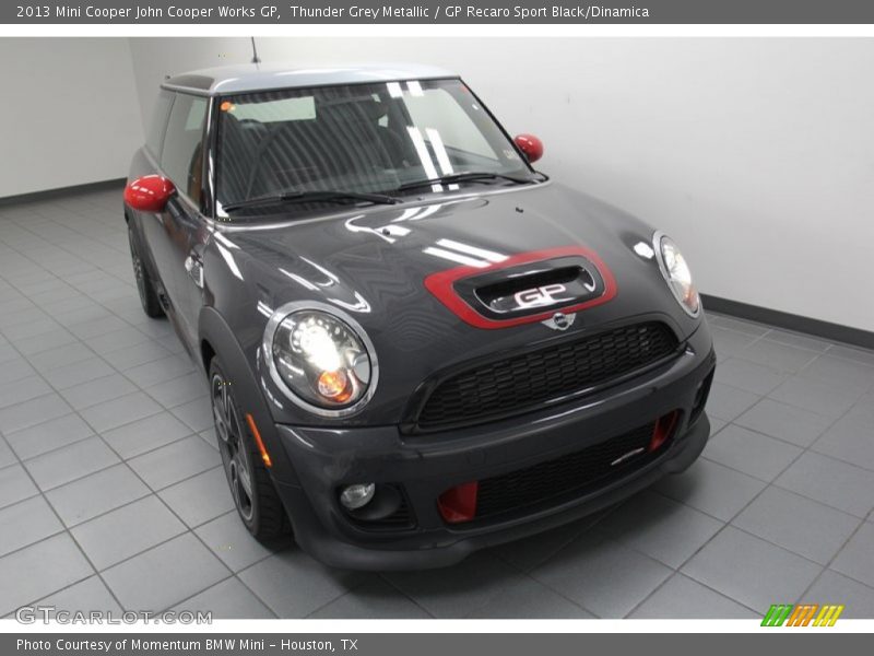 Thunder Grey Metallic / GP Recaro Sport Black/Dinamica 2013 Mini Cooper John Cooper Works GP