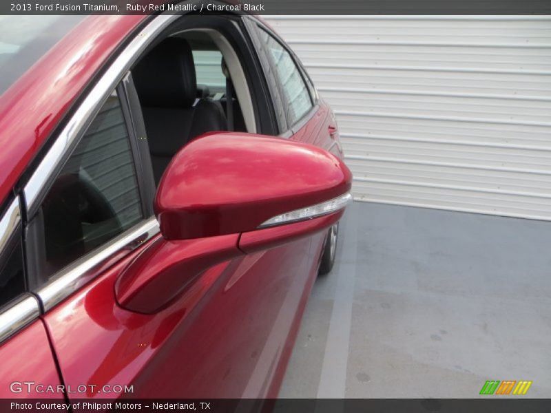 Ruby Red Metallic / Charcoal Black 2013 Ford Fusion Titanium