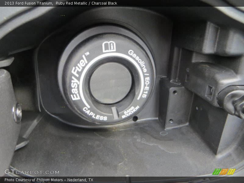 Ruby Red Metallic / Charcoal Black 2013 Ford Fusion Titanium