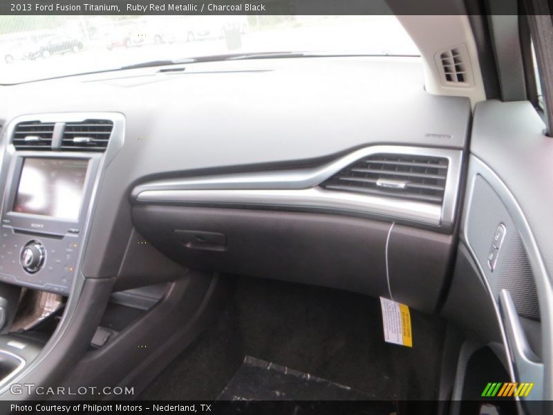 Ruby Red Metallic / Charcoal Black 2013 Ford Fusion Titanium