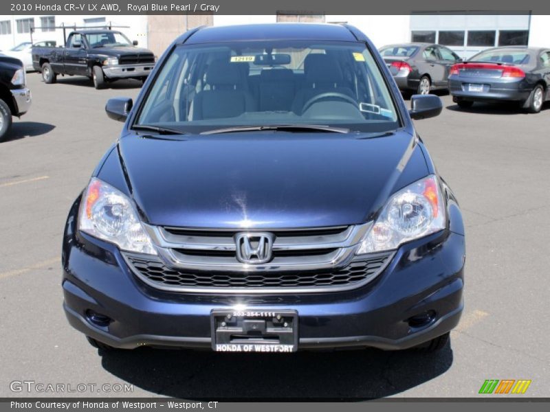 Royal Blue Pearl / Gray 2010 Honda CR-V LX AWD