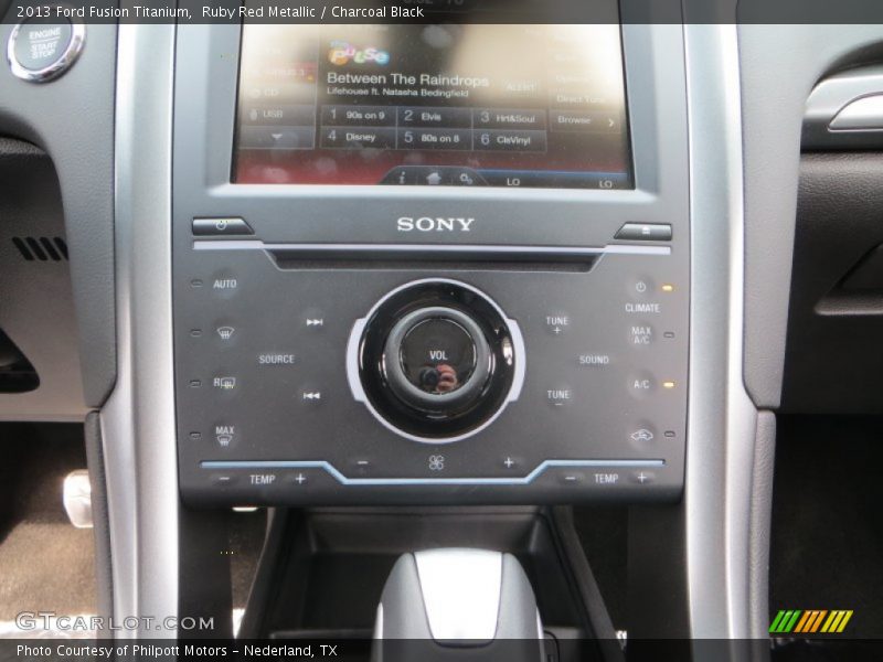 Ruby Red Metallic / Charcoal Black 2013 Ford Fusion Titanium