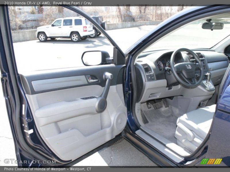 Royal Blue Pearl / Gray 2010 Honda CR-V LX AWD