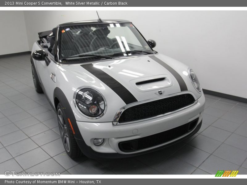 White Silver Metallic / Carbon Black 2013 Mini Cooper S Convertible