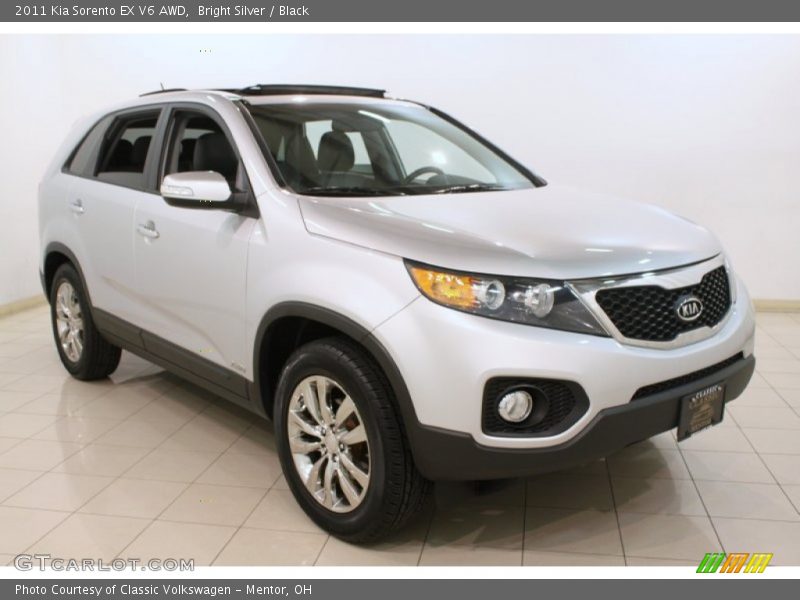 Bright Silver / Black 2011 Kia Sorento EX V6 AWD