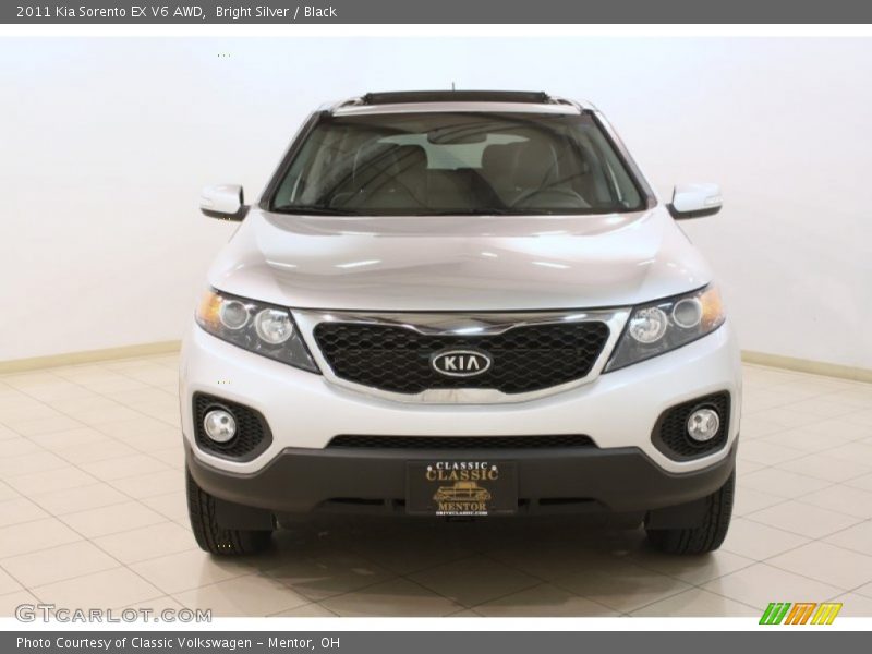 Bright Silver / Black 2011 Kia Sorento EX V6 AWD