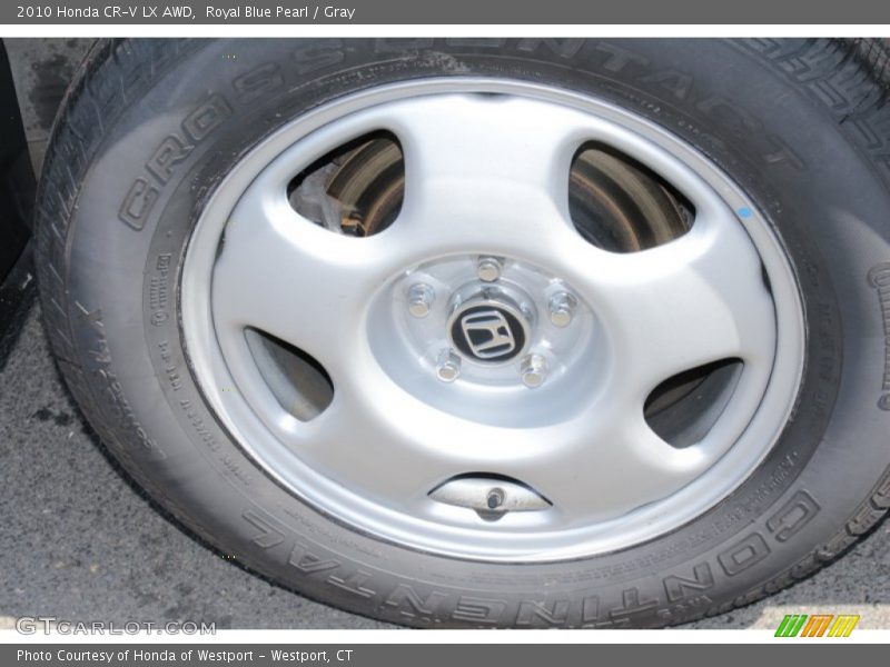 Royal Blue Pearl / Gray 2010 Honda CR-V LX AWD