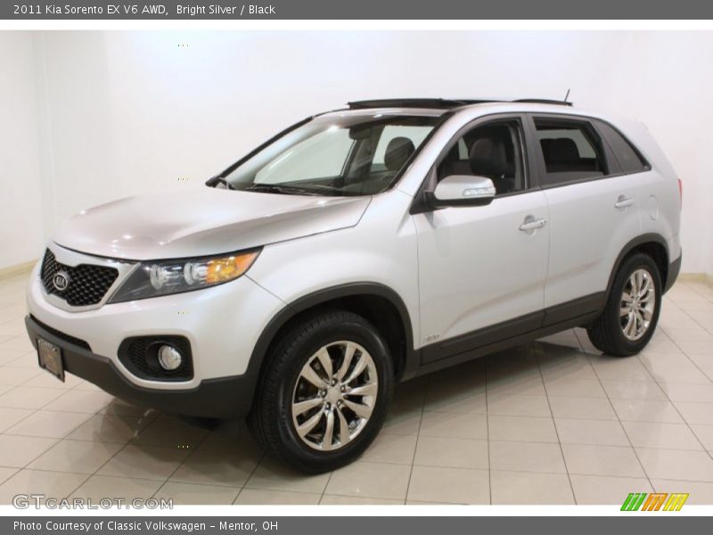 Bright Silver / Black 2011 Kia Sorento EX V6 AWD