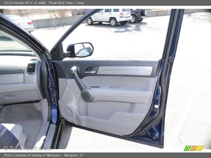 Royal Blue Pearl / Gray 2010 Honda CR-V LX AWD