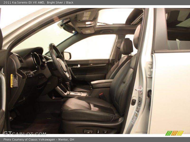Bright Silver / Black 2011 Kia Sorento EX V6 AWD