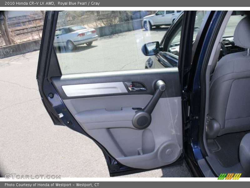 Royal Blue Pearl / Gray 2010 Honda CR-V LX AWD