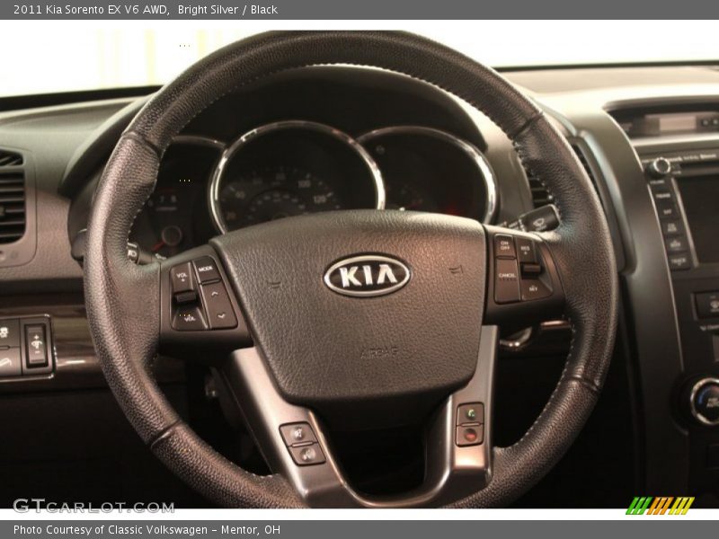 Bright Silver / Black 2011 Kia Sorento EX V6 AWD