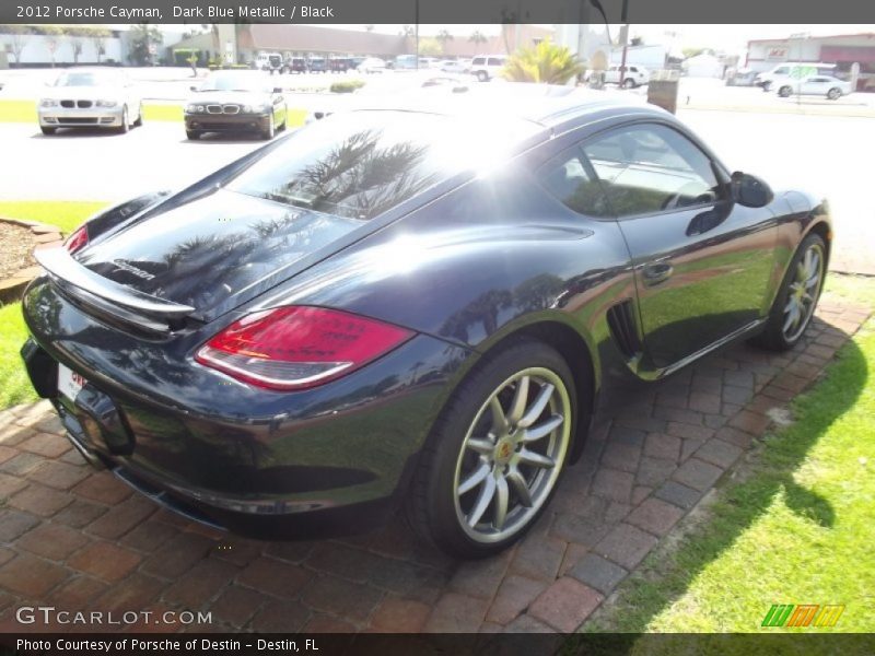 Dark Blue Metallic / Black 2012 Porsche Cayman