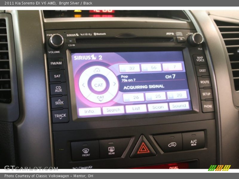 Bright Silver / Black 2011 Kia Sorento EX V6 AWD