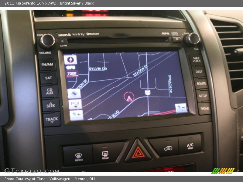 Bright Silver / Black 2011 Kia Sorento EX V6 AWD