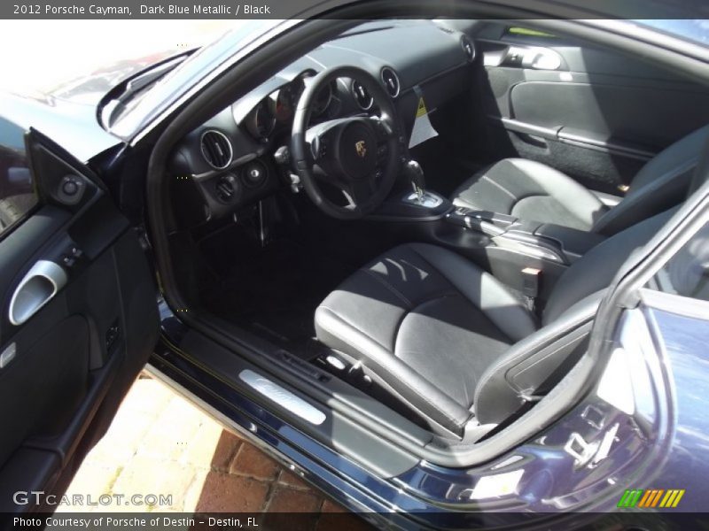 Dark Blue Metallic / Black 2012 Porsche Cayman