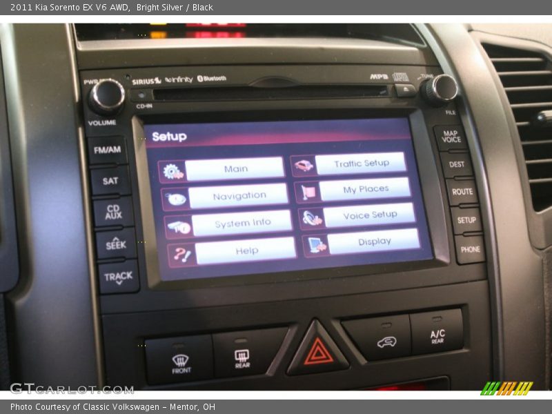 Bright Silver / Black 2011 Kia Sorento EX V6 AWD