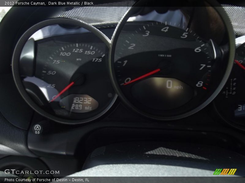 Dark Blue Metallic / Black 2012 Porsche Cayman
