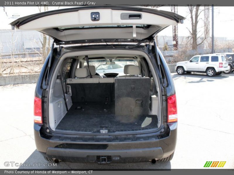 Crystal Black Pearl / Gray 2011 Honda Pilot LX 4WD