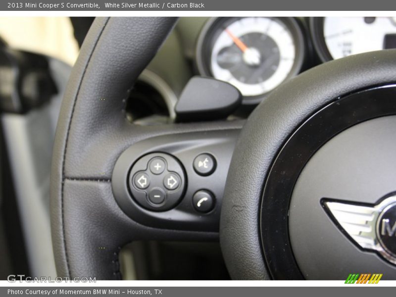 White Silver Metallic / Carbon Black 2013 Mini Cooper S Convertible