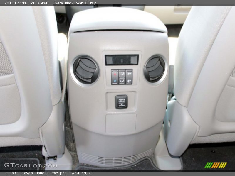 Crystal Black Pearl / Gray 2011 Honda Pilot LX 4WD