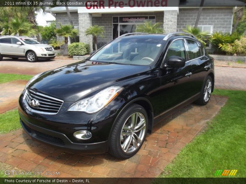 Black Obsidian / Wheat 2011 Infiniti EX 35 Journey