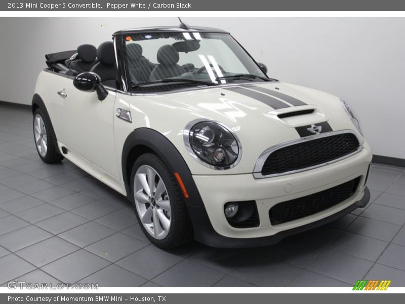 Pepper White / Carbon Black 2013 Mini Cooper S Convertible