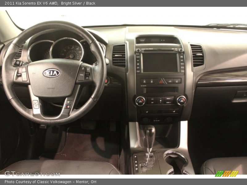 Bright Silver / Black 2011 Kia Sorento EX V6 AWD