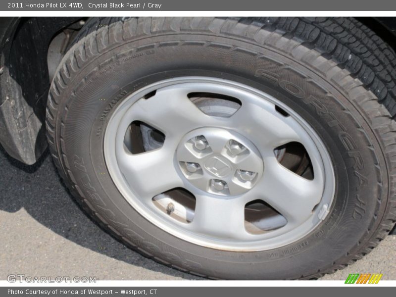 Crystal Black Pearl / Gray 2011 Honda Pilot LX 4WD